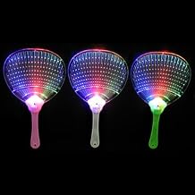 Flashing Panda LED Light-Up Flashing Multi-Color Flat Hand Fan