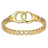 Generic Handboeien Ring Ketting Link Ringen Eenvoudige Sierlijke Stapelen Band Ringen Handcuff Belofte Ring…