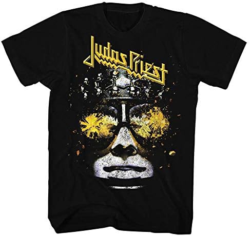 Judas Priest Mens Rock Shirt Classic Rock Vintage Tee (Black