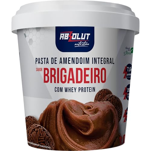 Absolut Nutrition, Pasta de amendoín proteica, adoçado com stévia, Sabor brigadeiro, 1 kilo