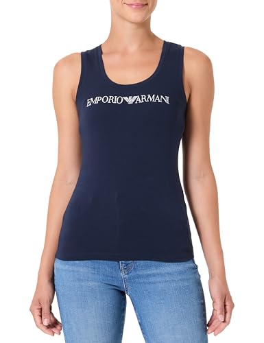 Camiseta de tirantes transpirable en algodón elástico para mujer de Armani