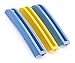 iJDMTOY Exact Fit Sweden Flag Color Grille Decoration Insert Trims Compatible With 2016-2019 Pre-LCI 2nd Gen Volvo XC90 Front Grill (Color: Blue/Yellow/Blue)