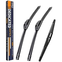 Replacement for Honda Pilot 2016-2022 Silent Wipers -FAPIUO Front and Rear Windshield Wipers 26"/24"+14" Full Blade Set 3 Pack