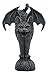 Ebros Bizarre Gothic Eureka Bat Winged Cat Gargoyle Statue 7"Tall Stoic Feline Guardian Castle Top Stone Creature Figurine