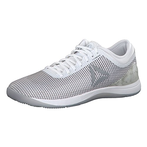 Reebok R Crossfit Nano 8.0, Zapatillas de Entrenamiento para Hombre, Blanco (White/Skull Grey/Silver 0), 43 EU