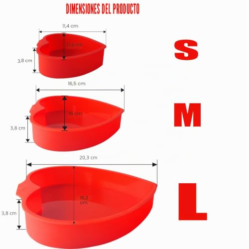 Miniatura 2 de 3 Piezas Moldes Silicona Reposteria, Molde Bizcocho Antiadherente, Molde De Silicona Para Tartas Para Tarta De Queso, Tarta De Cumpleaños Rojo