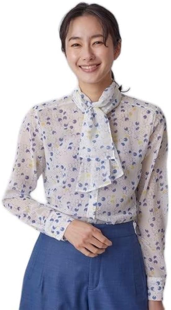 Amazon | [ナラ カミーチェ] バブルドットシフォンスタンドボウタイ