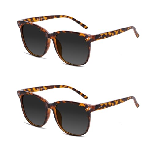 HAOLOTA HAOLOTA Polarized Sunglasses for Women & Men, UV400 Protection BTortoise/Grey + Brown Tortoise/Grey