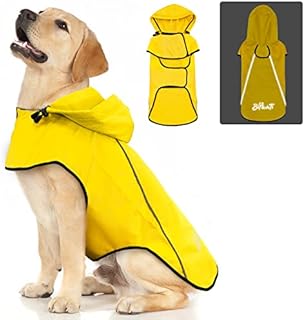 Dog Raincoats Waterproof Dog Coats,Waterproof Dog Jacket Hooded Slicker Poncho,Reflective Safety Dog Rain Jacket,Windproof Snow-Proof Dog Rain Coat,Dog Raincoats for Large Dogs