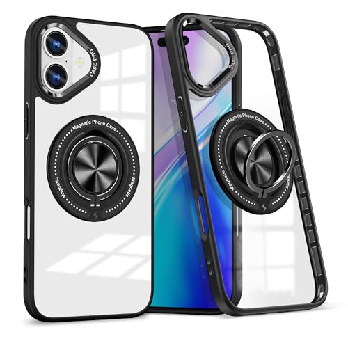 Coque de téléphone transparente pour iPhone 16 fine antichoc rigide Magsafe pour homme femme