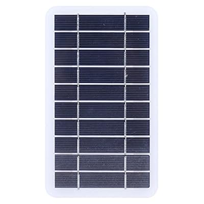 2W 5V Polycrystalline Silicon Solar Panel for Outdoor Mobile Phone Charging, Portable Solar Battery Charger for Phones and Small Electronics