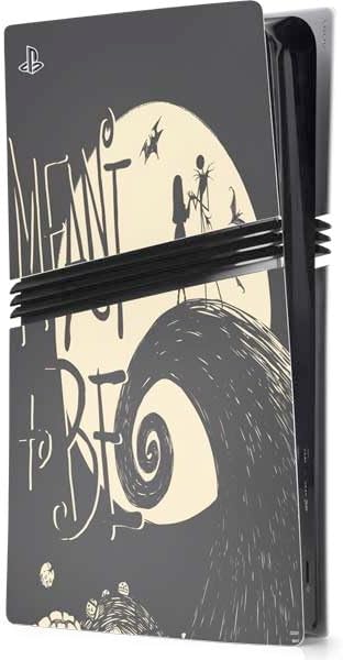 Skinit Decal Gaming Skin Compatible with PS5 Pro Console - Officially Licensed Disney The Nightmare Before Christmas Jack and Sally Art Design