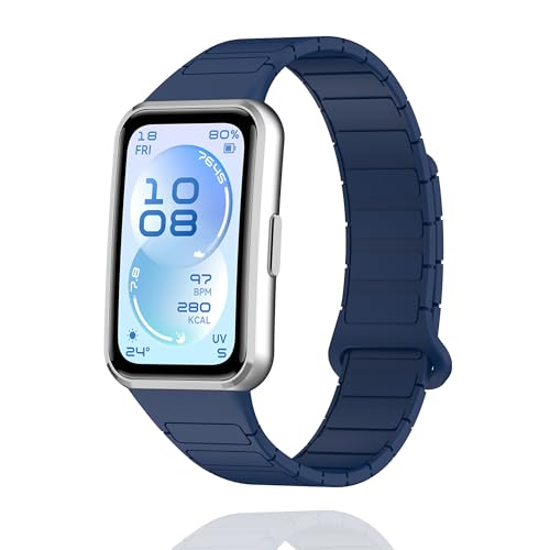 [AnnTec] For HUAWEI Band 11 / HUAWEI Band 11 Pro �o���h �����x���g �R���p�`�u�� �t�@�E�F�C�o���h �����o���h �ւ��x���g �V���R���� �}�O�l�b�g�N���X�v �h�� �_�炩�� �ʋC�� ���߉\ �y�� ��t�ȒP 