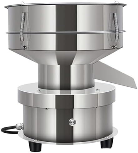Automatic Electric Flour Sifter - 60 Mesh Stainless Steel Vibrating Sieve for Powder, Sesame & Particles - Efficient Kitchen Screening Machine, 15CM