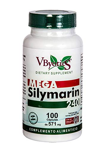 Mega Silimarina Nac 100 cápsulas de 240 mg de Vbyotics