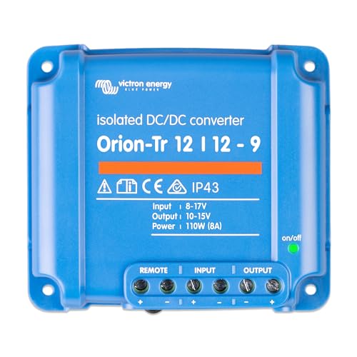 Victron Energy Orion-Tr DC to DC Converter - 12/12-Volt 9 amp 110-Watt - IP43 Protected - for Dual Battery Systems - Isolated by Victron Energy - Used condition - US$54.87