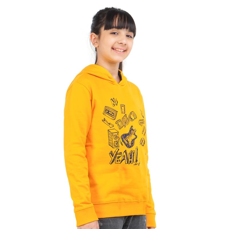 Image of Real Basics Girls Cotton Hooded Sweatshirt (Pack of 1)