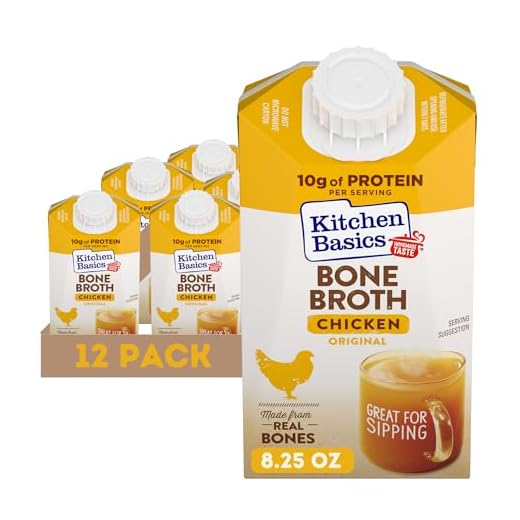 Kitchen Basics Original Chicken Bone Broth, 8.25 oz Carton, (Pack of 12)
