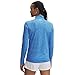 Under Armour Women's Tech Twist Half Zip, (402) Blue Atlantis / / White, Small