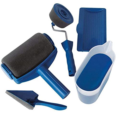 5 pz Multifunzione FAI DA TE Vernice Runner Rullo Maniglia Kit Strumento Domestico Pro Angolo Set Decorare Casa Ufficio Camera Parete