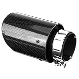  Tarente Carbon Endrohr, Carbon-Faser-Art-Auto-Auspuff-Rohr Endschalldämpfer Endrohr Endrohr Compatible with 63mm 89mm