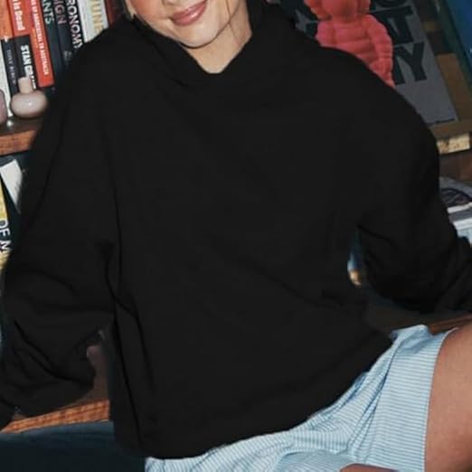 Pooyikoi Womens Oversized Leopard Star Graphic Hoodies Long Sleeve Hoodie Pullover Hooded Sweatshirt Aesthetic Hoodie - Image 5