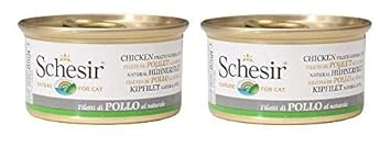 Schesir Wet Cat Food Chicken Fillets Natural Style 85 gm (Pack of 2)