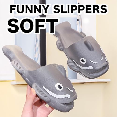 Fish Slippers Cute Funny Women's Cute Catfish Home Anti-Slip Animal Indoor Outdoor Sandals Shower Student Travel2