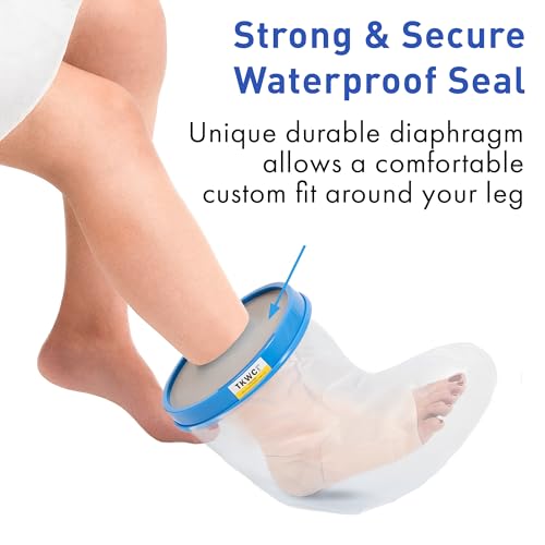 TKWC INC Water Proof Leg Cast Cover for Shower - Watertight Foot Protector (Foot & Ankle) - Thumbnail 3