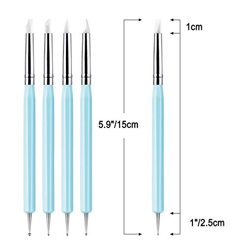 10Pcs Silicone Clay Sculpting Tool, Modeling Dotting Tool& Pottery Craft Use For Diy Handicraft #TOP2
