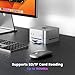 Mac mini M4 Dock & Hub with 8TB NVMe SSD Enclosure, 4K@60Hz HDMI, 2x10Gbps USB A, 1x5Gbps USB A, USB-C Charge, SD/TF, Audio 3.5mm, Stand Docking Station for Mac mini M4/M4 Pro