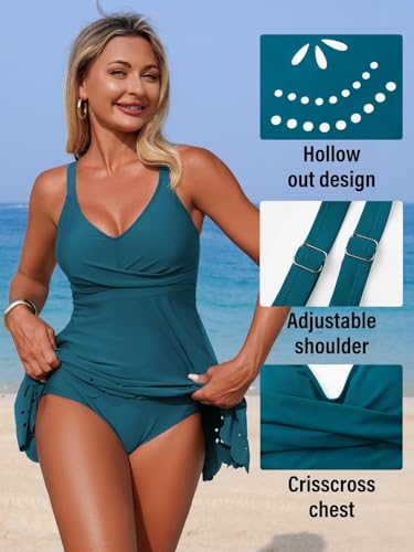 Maillot de bain 1 pièce gainant effet ventre plat avec décolleté plongeant