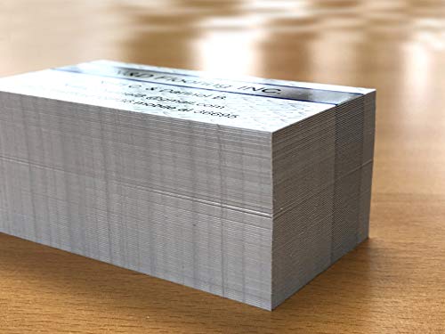 Custom Premium Business Cards 500 pcs Full color - Metal Panel, 16pt Cover Stock (129 lbs. 350gsm-Thick paper), UV coating-Front, Matt finishing-Back,Made in The USA - Thumbnail 3
