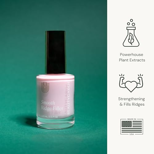 beautygarde smooth rocket ridge filler - 05 oz nail hardener and strengthening growth treatment vegan amp free of harmful chemical builder gel for nails resurfaces nail ridges promotes nail growth