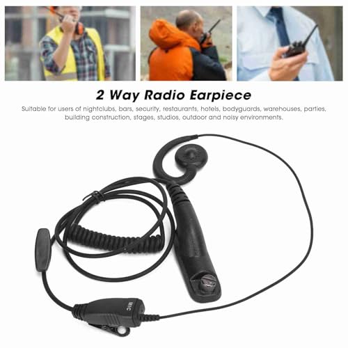 Walkie Talkie auricular de TPE en forma de G para hostelería y eventos 3