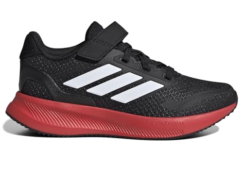 Image of adidas Kids' Marvel Run Falcon 5 Elastic Lace & Strap Shoe