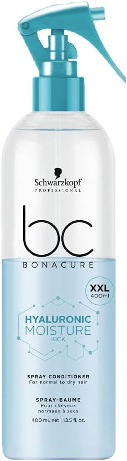 BC BONACURE Hyaluronic Moisture Kick XXL Spray Conditioner, 13.5-Ounce, Packaging May Vary