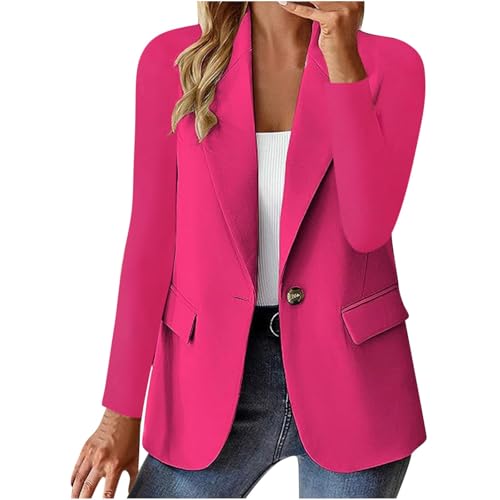 Blazer d'affaires pour femme veste chic à manches longues avec poches