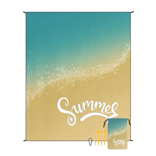 Couverture de plage imperméable et pliable pour camping et randonnée
