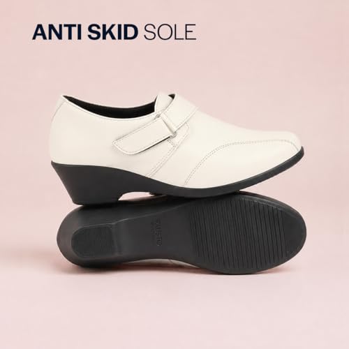 Image of FAUSTO Women's Outdoor Fashion Hook and Loop Platform Heel Wedges