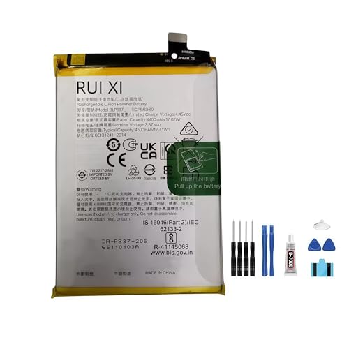 RUI XI Akku kompatibel mit OPPO Realme 8 Pro 4500 mAh 3,87 V BLP837 Handy-Akku