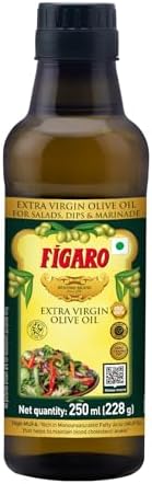Fígaro Extra Virgin Olive Oil- 100% Natural and Cold Extracted-Perfect for Salad, Paratha, Marinade - Imported from Spain- 250ml Bottle