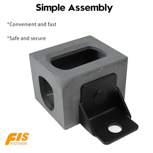 Triangular Design Shipping Container Anchor (4 Pack)More Stable, Heavy Duty Steel Shipping Containers Side Twist Lock, Black Powder Coated Shipping Container Tie Downs, Shipping Container Accessories by Fistihon - Image 3