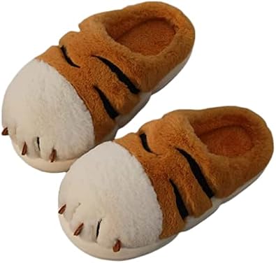 ZuwxeuPlush tiger claw home slippers,Womens slippers,Soft and comfortable,Cute animal slippers, The best gift for mom and friends