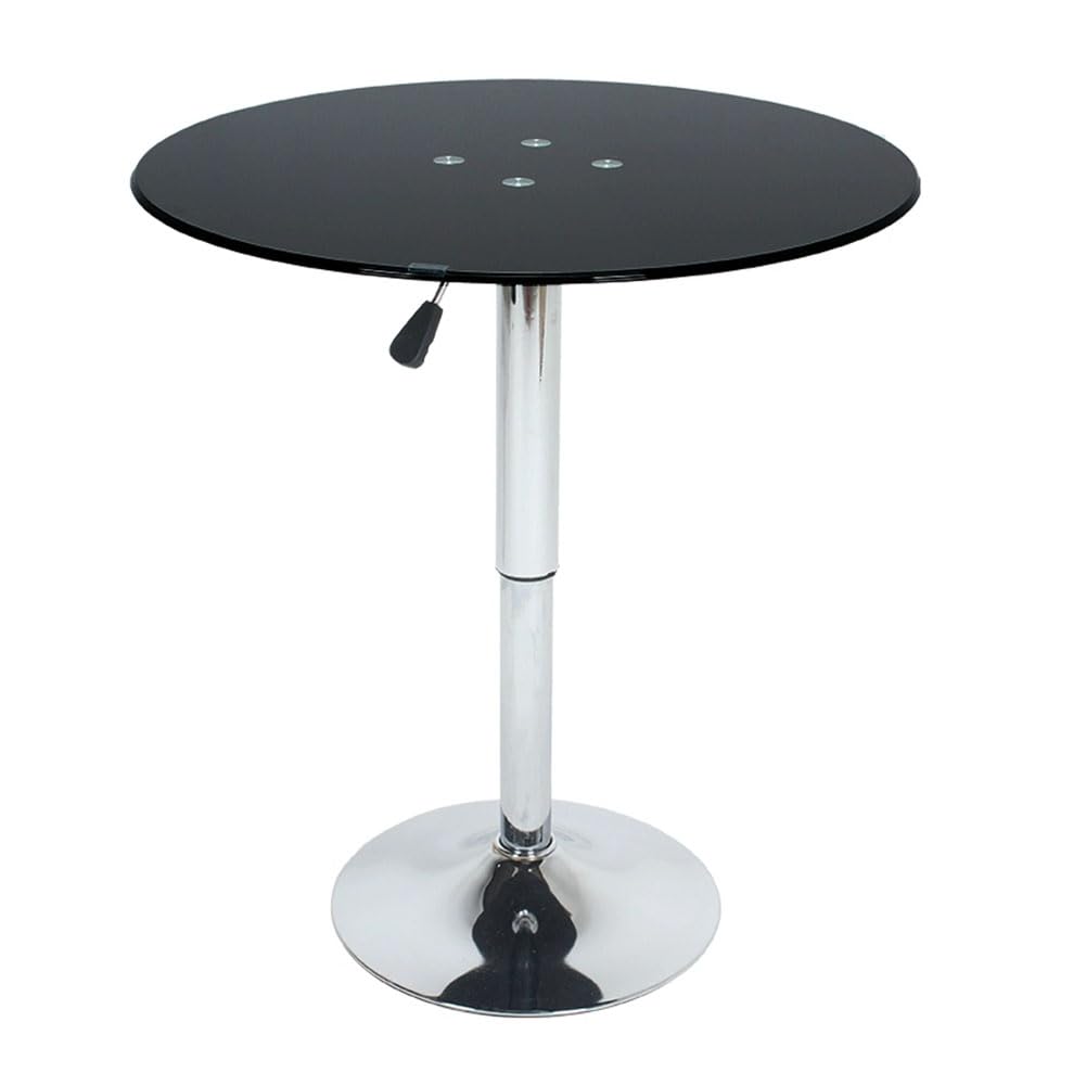 Table en verre réglable en hauteur avec design peu encombrant