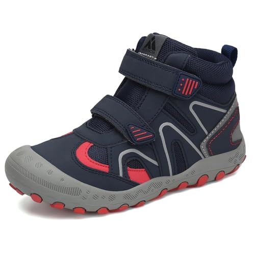 Image of Mishansha Kids Water Resistant Hiking Boots, Boys Girls Anti Collision Anti-Skid Athletic Outdoor Ankle Adventure Trekking Shoes