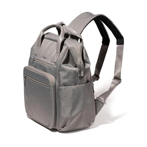 Image of Baggallini Chelsea Laptop Backpack, Steel Grey Twill