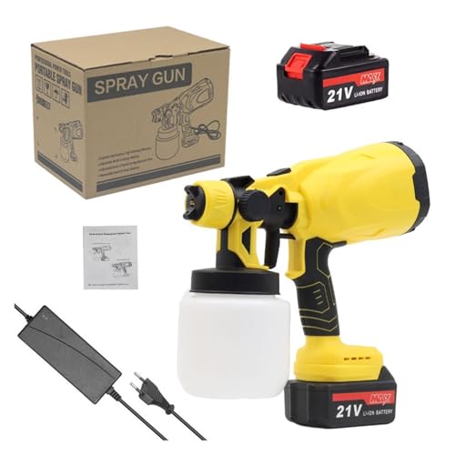 Pulverizador de pintura inalámbrico de 21V con batería de litio para carpintería casera 3