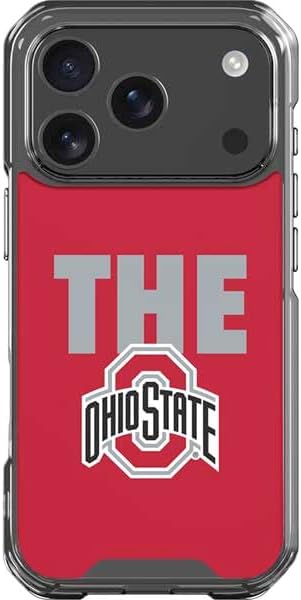 Skinit Clear Phone Case Compatible with iPhone 17 Pro - Officially Licensed Ohio State University The Ohio State Buckeyes Design
