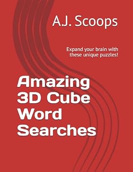 Paperback Amazing 3D Cube Word Searches: Expand your brain with these unique puzzles! Book